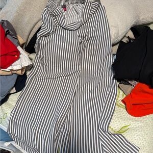 Vince Camuto Black and White Sheath Maxi Dress